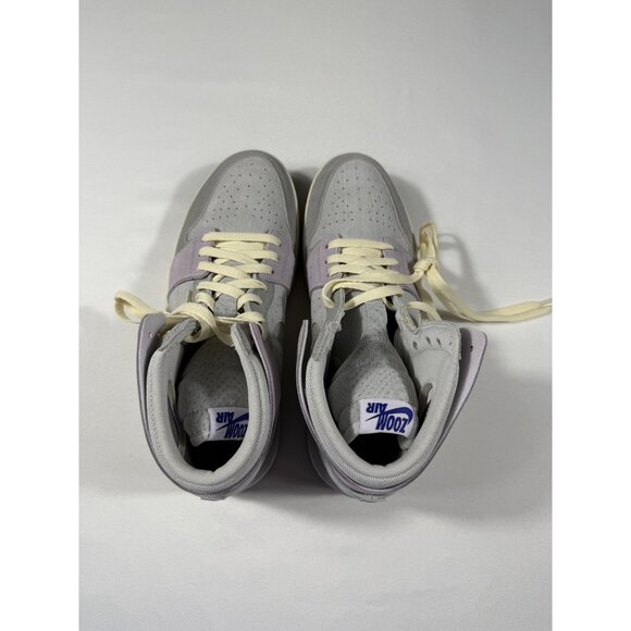 New Nike Air Jordan 1 Zoom CMFT 2 Shoes Womens Size 12 Grey High Top Suede - Picture 8 of 11